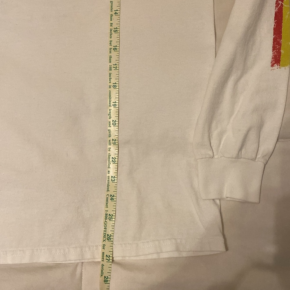 šPelagic White Long Sleeve Tee with Red and Green Accents - Picture 9 of 9